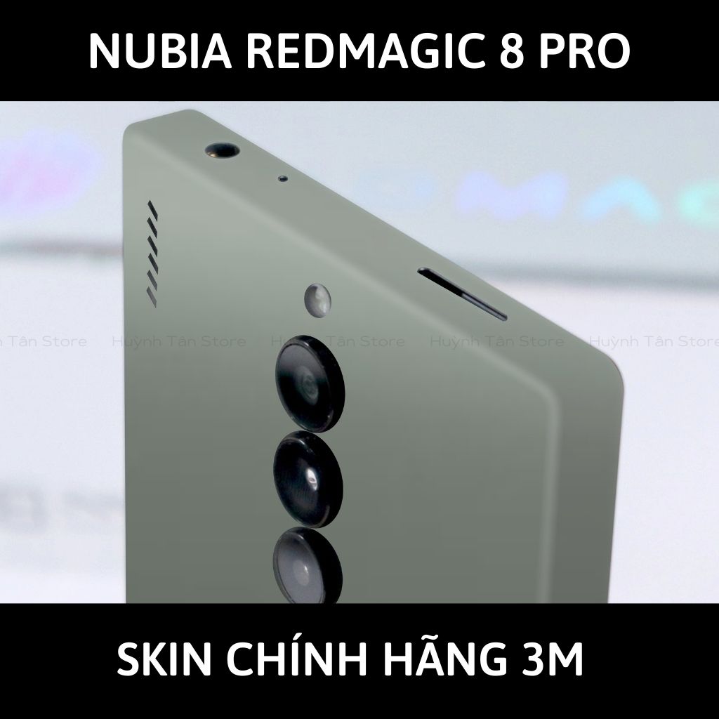 Skin 3m Nubia Redmagic 8 Pro, 8 Pro Plus full body và camera nhập khẩu chính hãng USA phụ kiện điện thoại huỳnh tân store - Battelship Grey - Warp Skin Collection