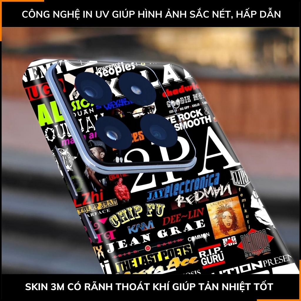 Dán skin điện thoại Xiaomi Mi 14 , Mi 14 Pro full body và camera nhập khẩu chính hãng USA in hình STICKER BOOM - SKD L10 phụ kiện điện thoại huỳnh tân store