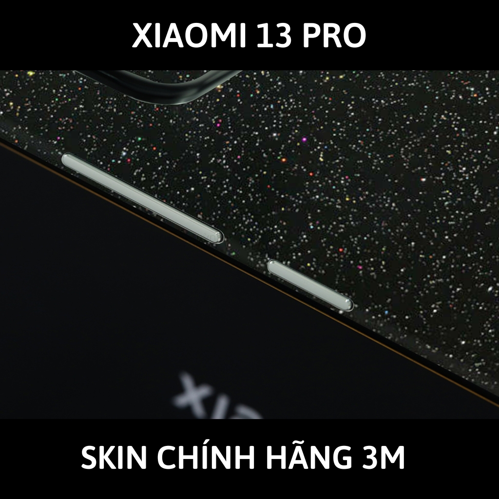 Skin 3m Mi 13 Ultra, Mi 13 Pro, Mi 13  full body và camera nhập khẩu chính hãng USA phụ kiện điện thoại huỳnh tân store - Galaxy Black - Warp Skin Collection