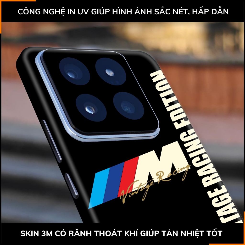 Dán skin điện thoại Xiaomi Mi 14 , Mi 14 Pro full body và camera nhập khẩu chính hãng USA in hình VINTAGE RACING - SKD O10 phụ kiện điện thoại huỳnh tân store