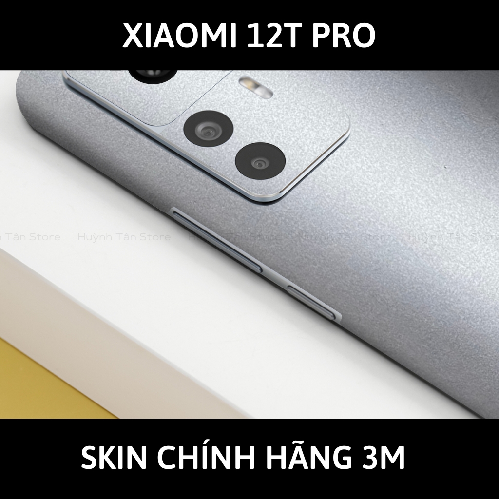 Skin 3m Mi 12T, Mi 12T Pro, K50 Ultra full body và camera nhập khẩu chính hãng USA phụ kiện điện thoại huỳnh tân store - Alumium White - Warp Skin Collection