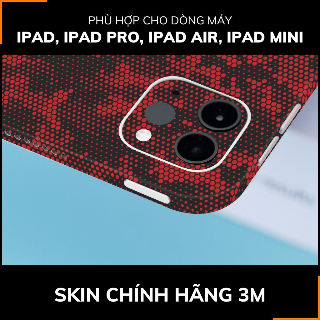 Dán skin ipad , ipad pro, ipad air , ipad mini full body và camera chính hãng 3M - MAMBA RED  - SK-B03-02 phụ kiện điện thoại huỳnh tân store