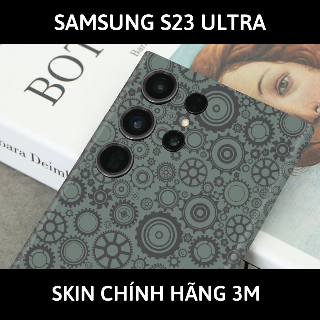 Dán skin điện thoại Samsung S23 Ultra full body và camera nhập khẩu chính hãng USA phụ kiện điện thoại huỳnh tân store - BÁNH RĂNG - Warp Skin Collection