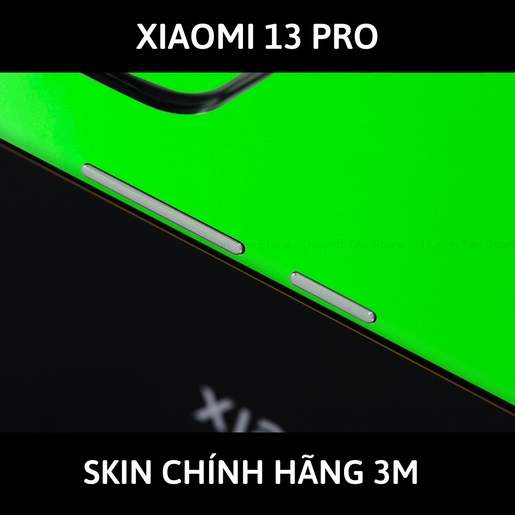 Skin 3m Mi 13 Ultra, Mi 13 Pro, Mi 13  full body và camera nhập khẩu chính hãng USA phụ kiện điện thoại huỳnh tân store - Green Neo - Warp Skin Collection