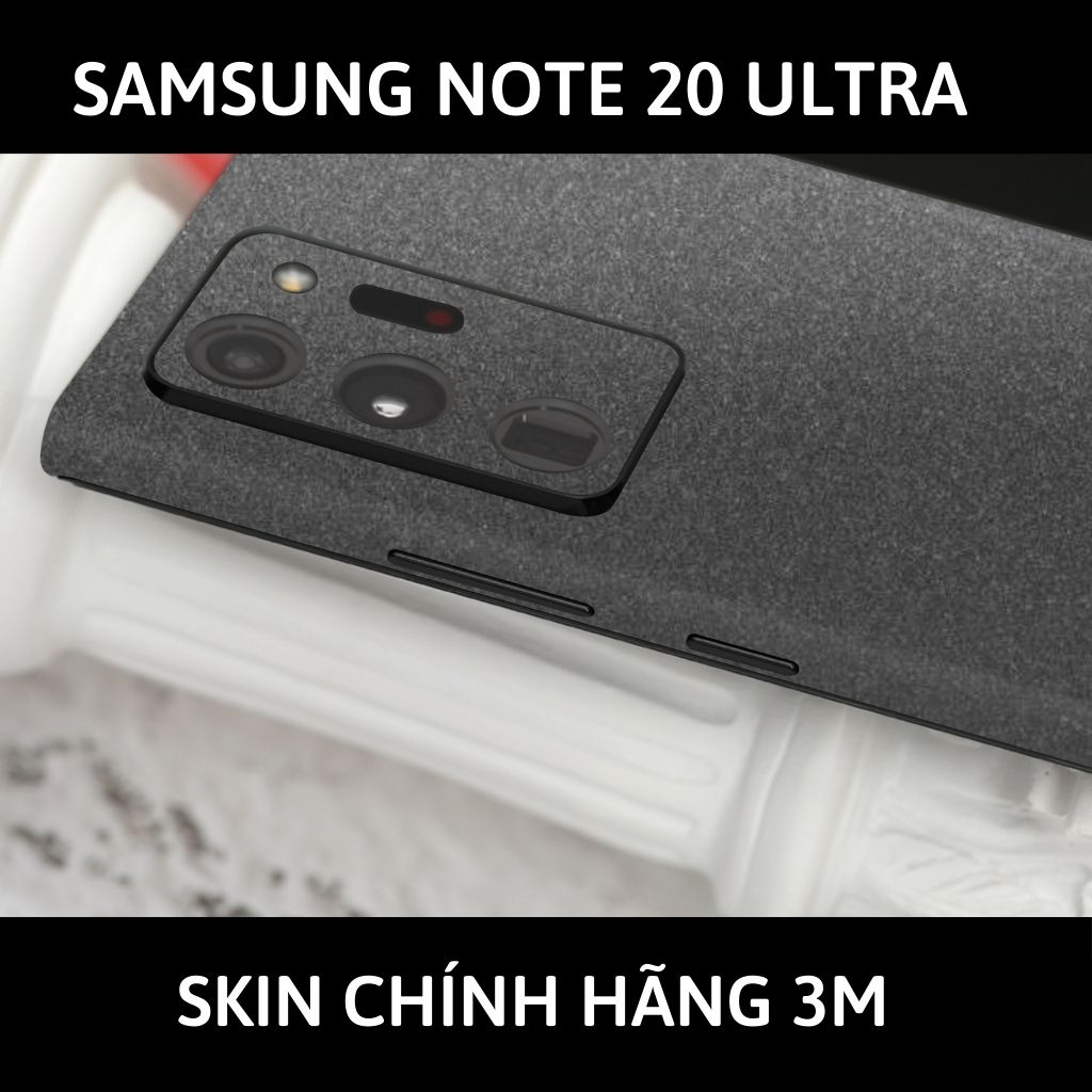 Skin 3m samsung galaxy note 20, note 20 ultra full body và camera nhập khẩu chính hãng USA phụ kiện điện thoại huỳnh tân store - Oracal Dark Grey - Warp Skin Collection