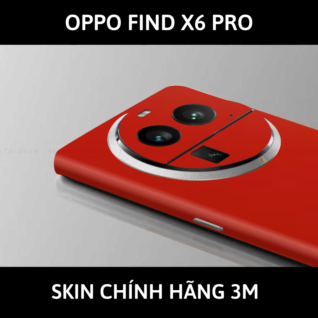 Dán skin điện thoại Oppo Find X6 Pro full body và camera nhập khẩu chính hãng USA phụ kiện điện thoại huỳnh tân store - Matte Red - Warp Skin Collection