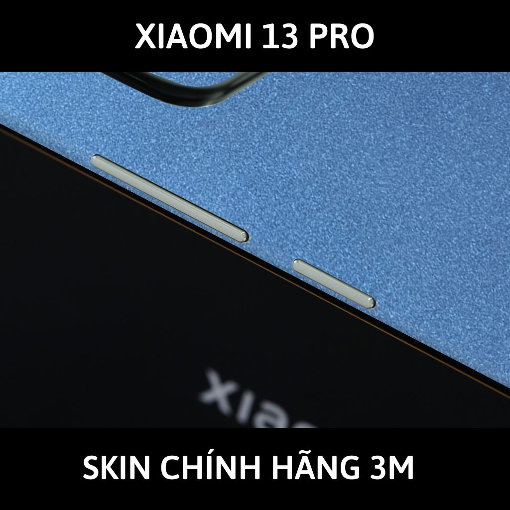 Skin 3m Mi 13 Ultra, Mi 13 Pro, Mi 13  full body và camera nhập khẩu chính hãng USA phụ kiện điện thoại huỳnh tân store - Oracal Dove Blue Metallic - Warp Skin Collection