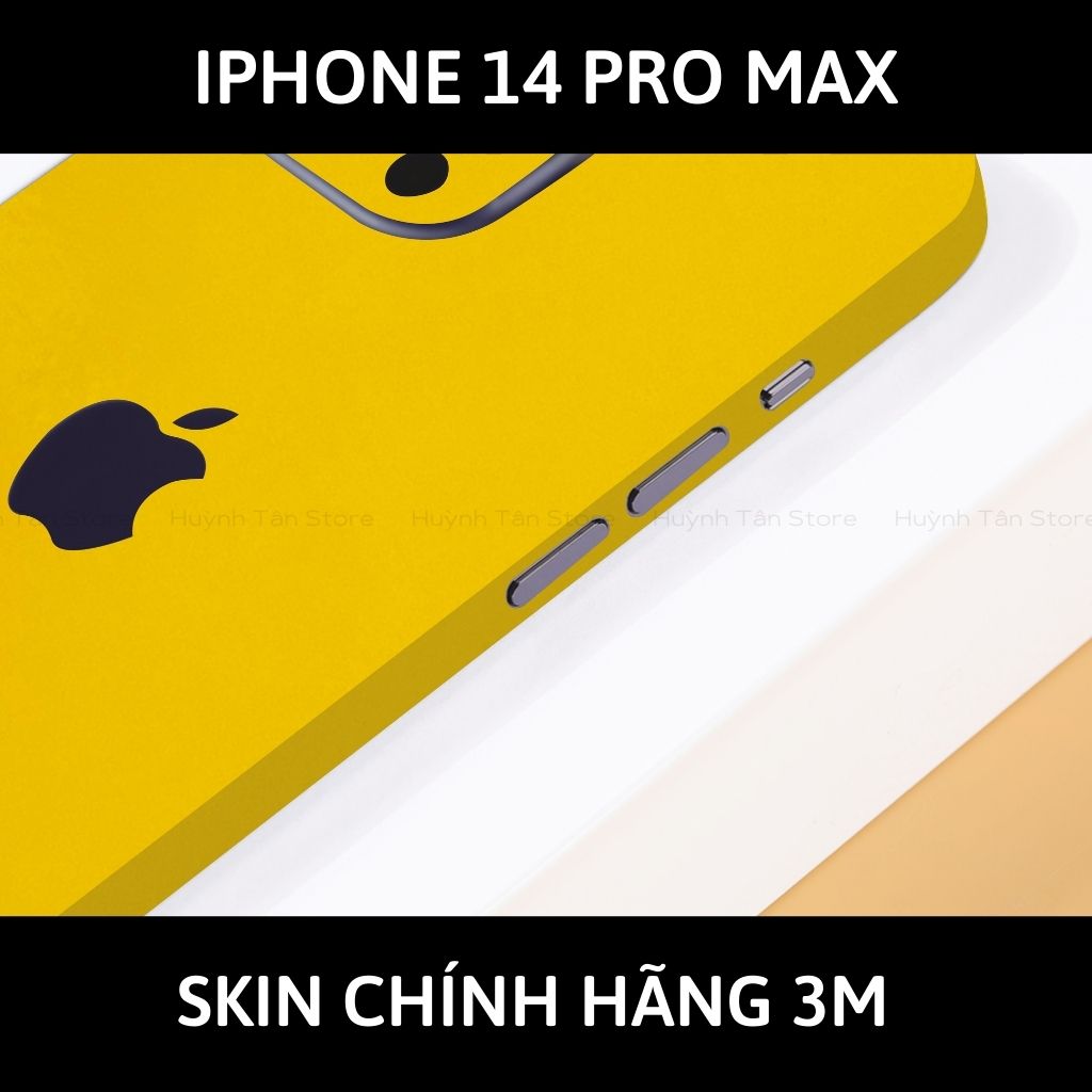 Skin 3m Iphone 14, Iphone 14 Pro, Iphone 14 Pro Max full body và camera nhập khẩu chính hãng USA phụ kiện điện thoại huỳnh tân store - Yellow Gloss - Warp Skin Collection