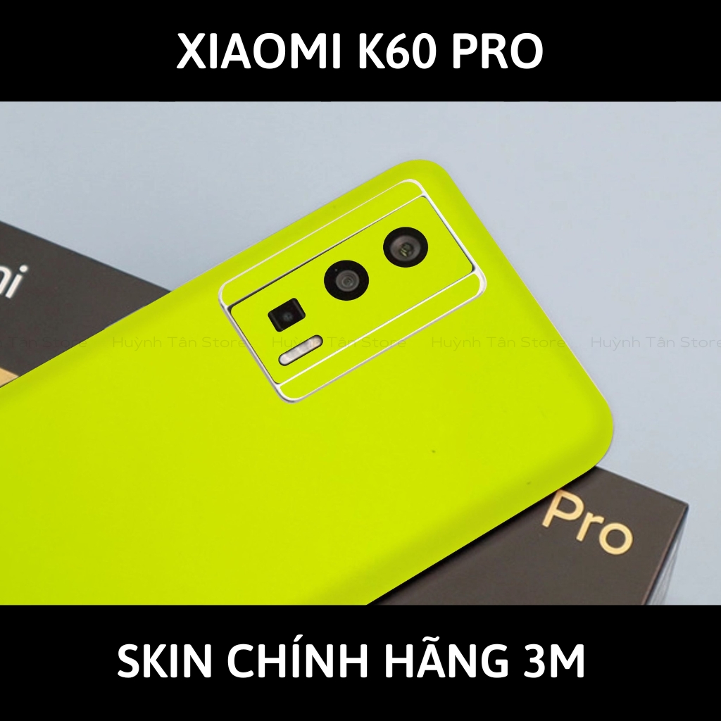 Skin 3m K60, K60 Pro full body và camera nhập khẩu chính hãng USA phụ kiện điện thoại huỳnh tân store - Yellow Neo - Warp Skin Collection