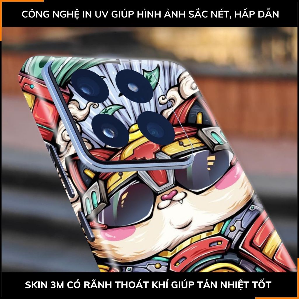 Dán skin điện thoại Xiaomi Mi 14 , Mi 14 Pro full body và camera nhập khẩu chính hãng USA in hình LUCKY CAT - SKD Y14 phụ kiện điện thoại huỳnh tân store