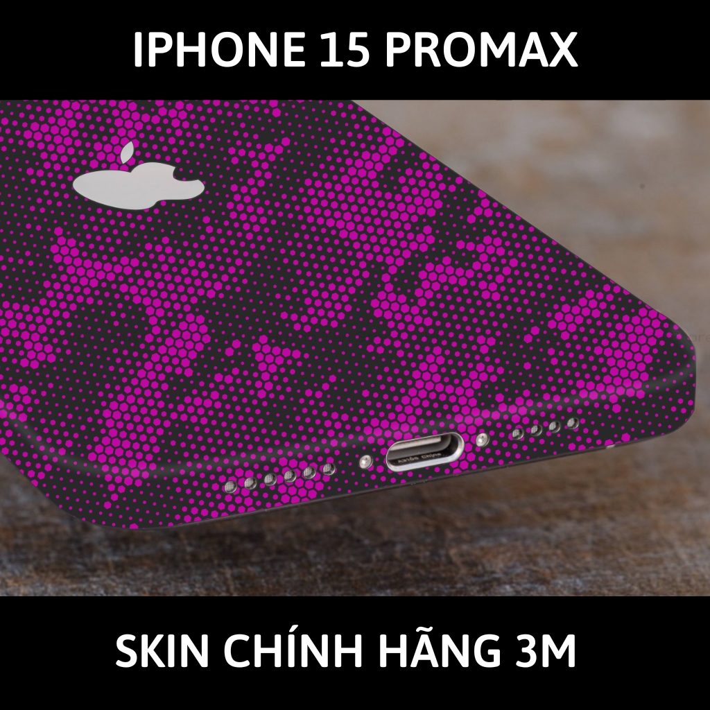 Dán skin điện thoại Iphone 15 Pro, Iphone 15 Pro Max full body và camera nhập khẩu chính hãng USA phụ kiện điện thoại huỳnh tân store - Mamba Purple - Warp Skin Collection