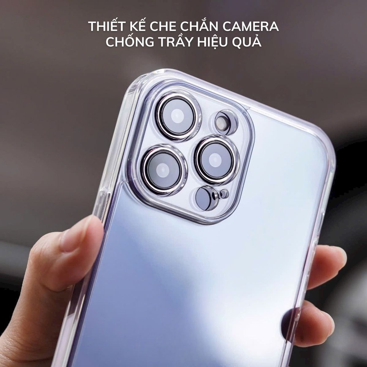 Ốp lưng LikGus trong suốt chống sốc bảo vệ camera iPhone 16 pro 14 15 16 Pro Max chính hãng