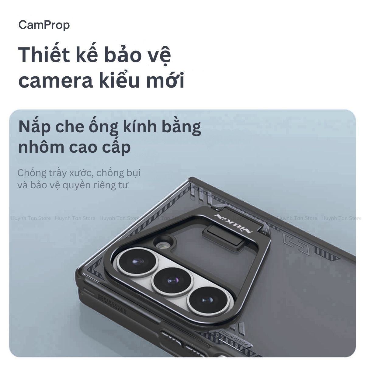 Ốp lưng Samsung Z Fold 6 có giá đỡ bảo vệ camera Nillkin Iceblade Prop