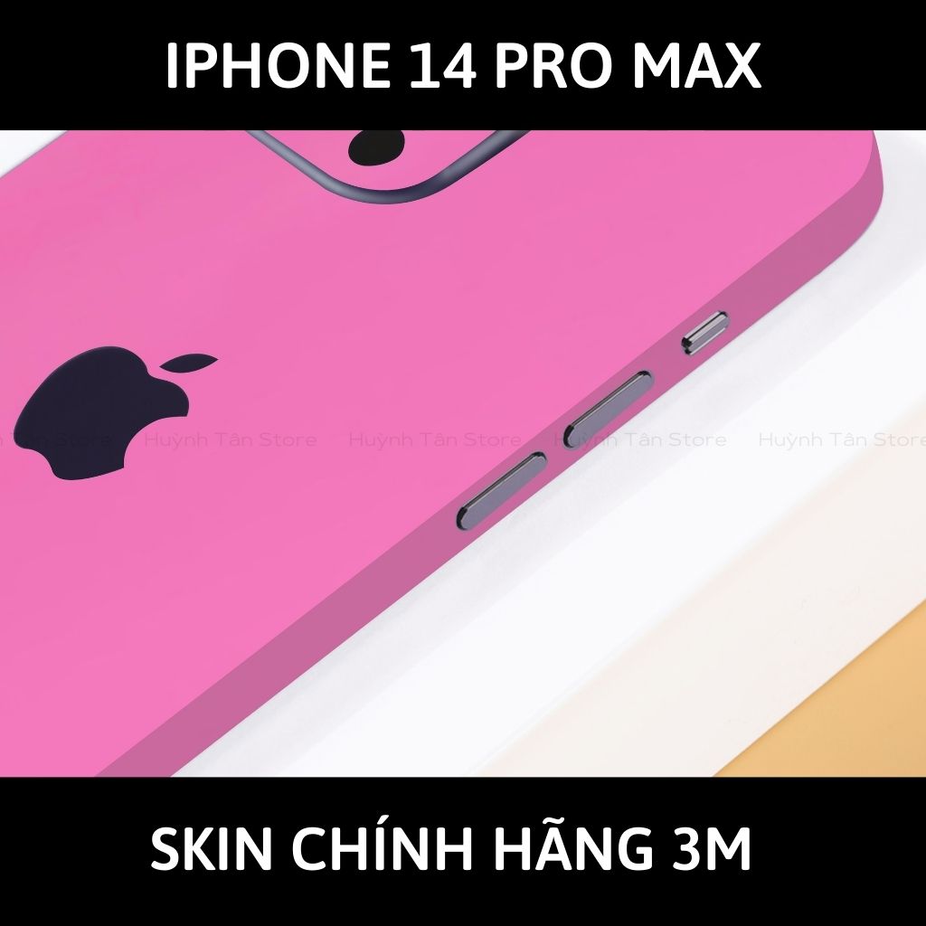 Skin 3m Iphone 14, Iphone 14 Pro, Iphone 14 Pro Max full body và camera nhập khẩu chính hãng USA phụ kiện điện thoại huỳnh tân store - Oracal Hot Pink - Warp Skin Collection