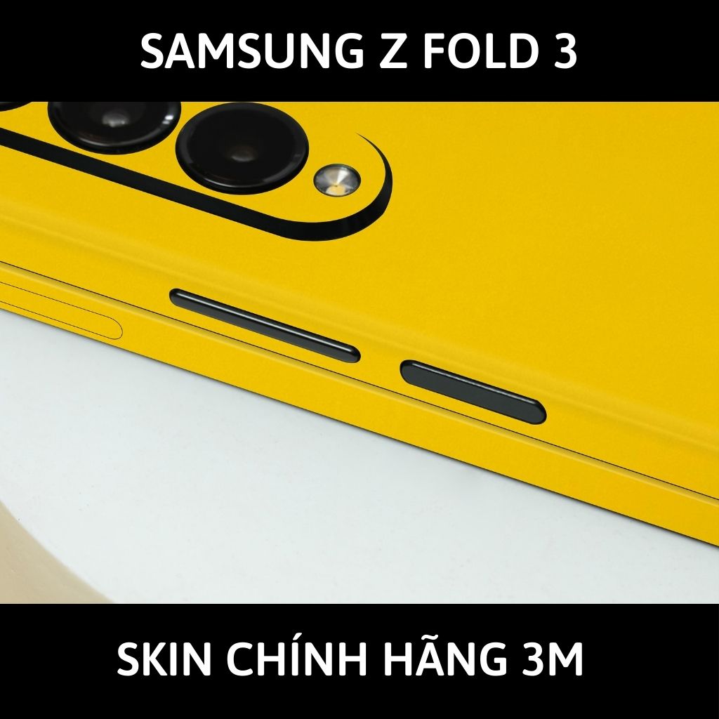 Skin 3m samsung galaxy Z Fold 4, Z Fold 3, Z Fold 2 full body và camera nhập khẩu chính hãng USA phụ kiện điện thoại huỳnh tân store - Yellow Gloss - Warp Skin Collection