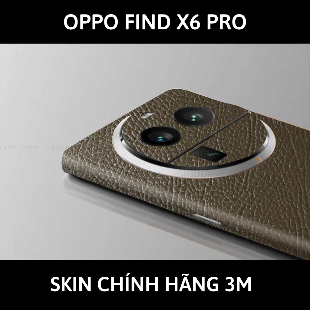 Dán skin điện thoại Oppo Find X6 Pro full body và camera nhập khẩu chính hãng USA phụ kiện điện thoại huỳnh tân store - Hexis Brown Leather - Warp Skin Collection