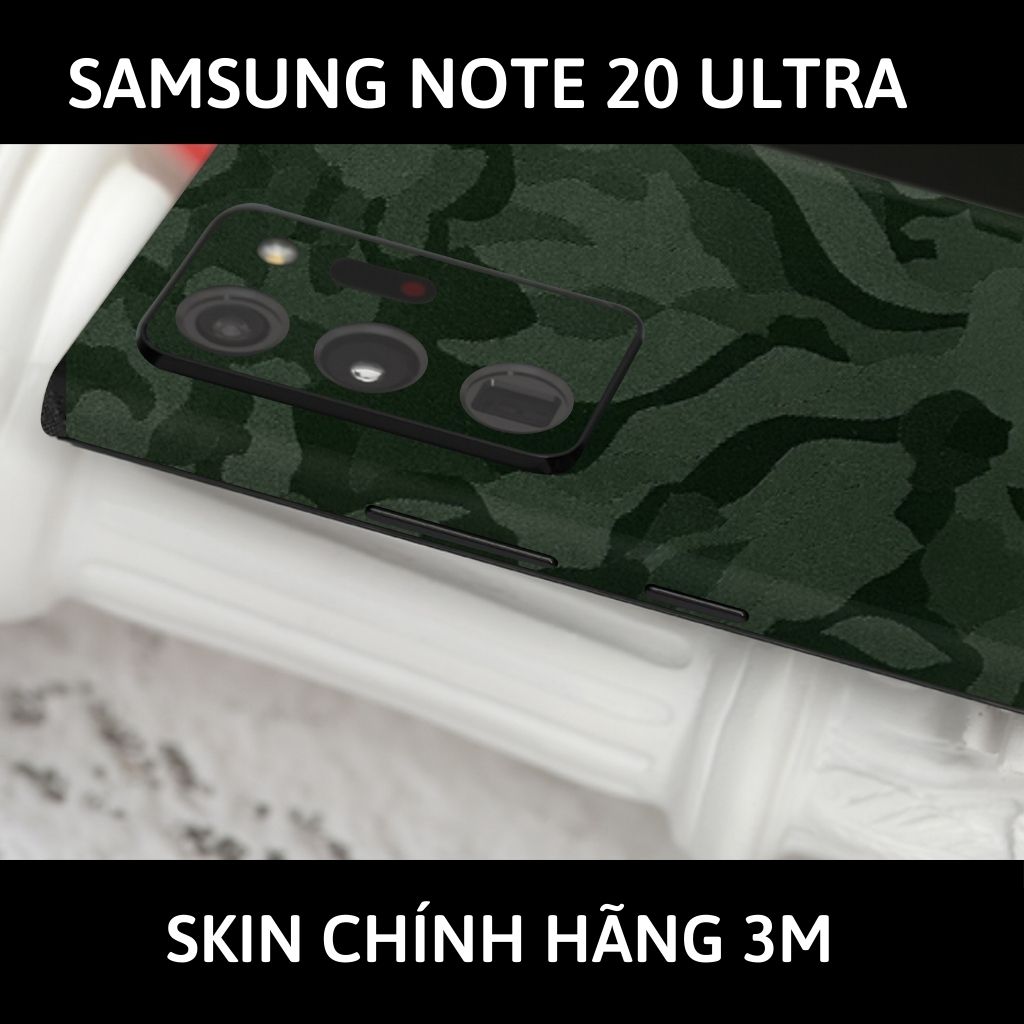 Skin 3m samsung galaxy note 20, note 20 ultra full body và camera nhập khẩu chính hãng USA phụ kiện điện thoại huỳnh tân store - Camo Green - Warp Skin Collection