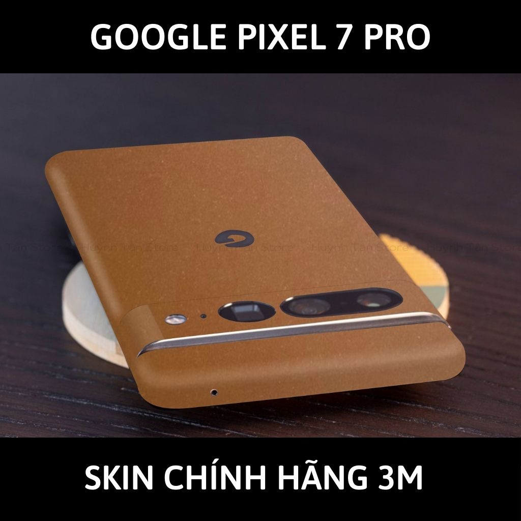 Skin 3m Google Pixel 7 Pro, Pixel 7, Pixel 7A full body và camera nhập khẩu chính hãng USA phụ kiện điện thoại huỳnh tân store - Caramel - Warp Skin Collection