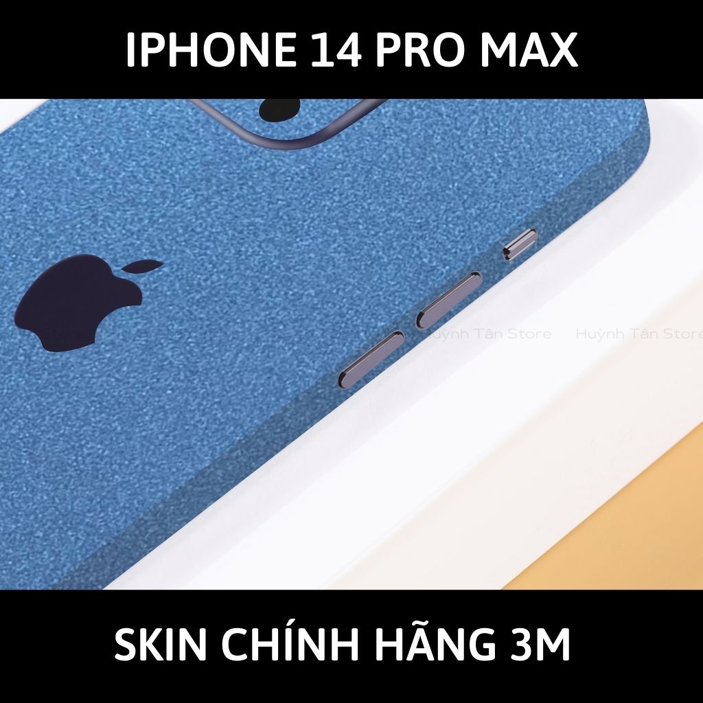 Skin 3m Iphone 14, Iphone 14 Pro, Iphone 14 Pro Max full body và camera nhập khẩu chính hãng USA phụ kiện điện thoại huỳnh tân store - Oracal Dove Blue Metalic - Warp Skin Collection