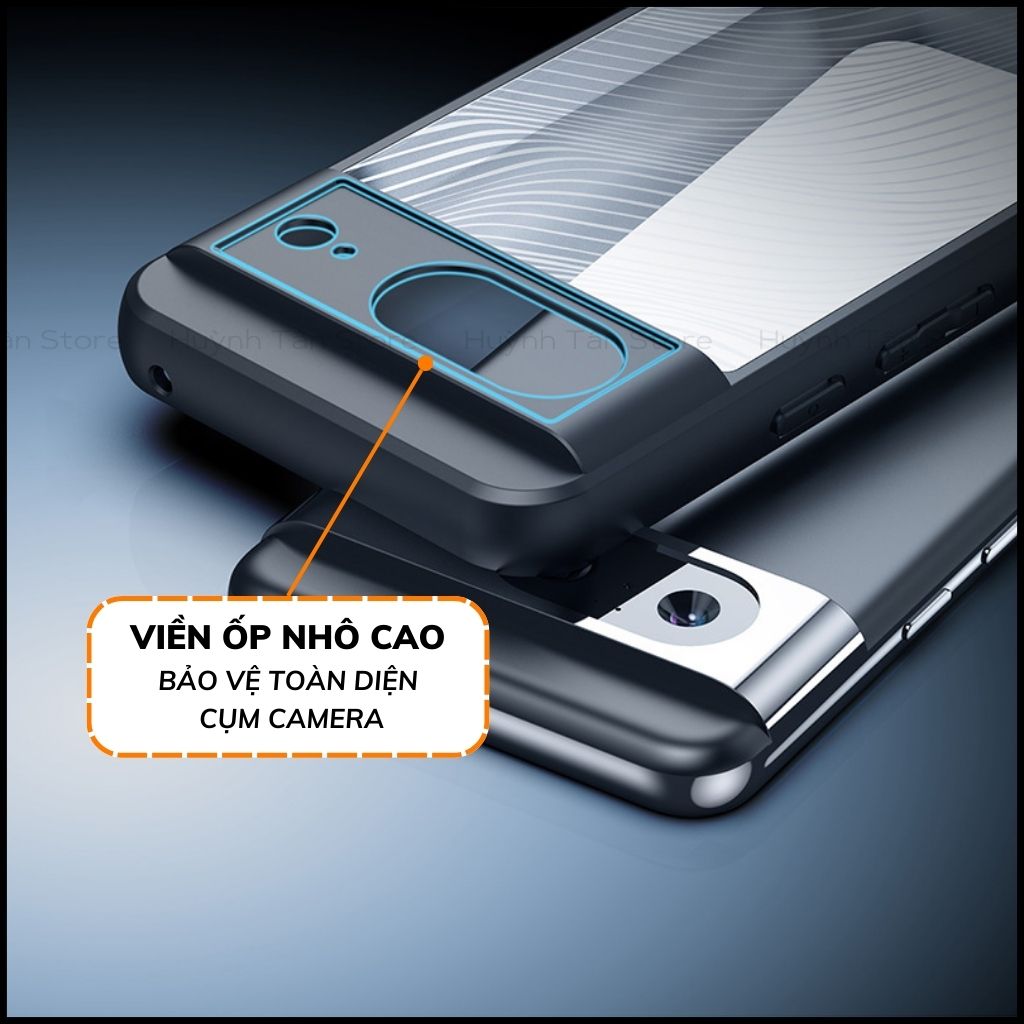 Ốp lưng google pixel 8 aimo chính hãng duxducis chống va đập trong suốt không ố vàng huỳnh tân store