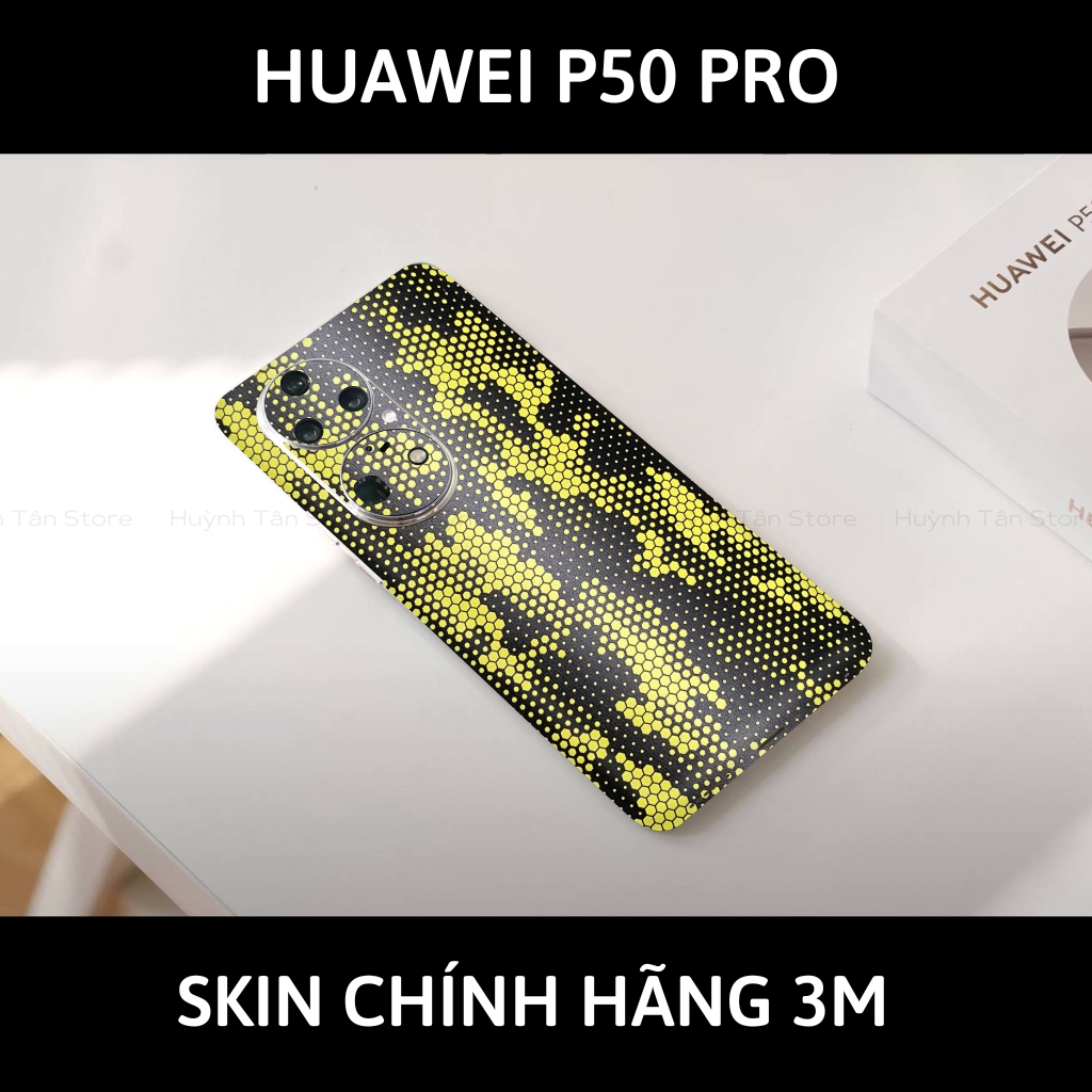 Dán skin điện thoại Huawei P50 Pro full body và camera nhập khẩu chính hãng USA phụ kiện điện thoại huỳnh tân store - Mamba Yellow - Warp Skin Collection