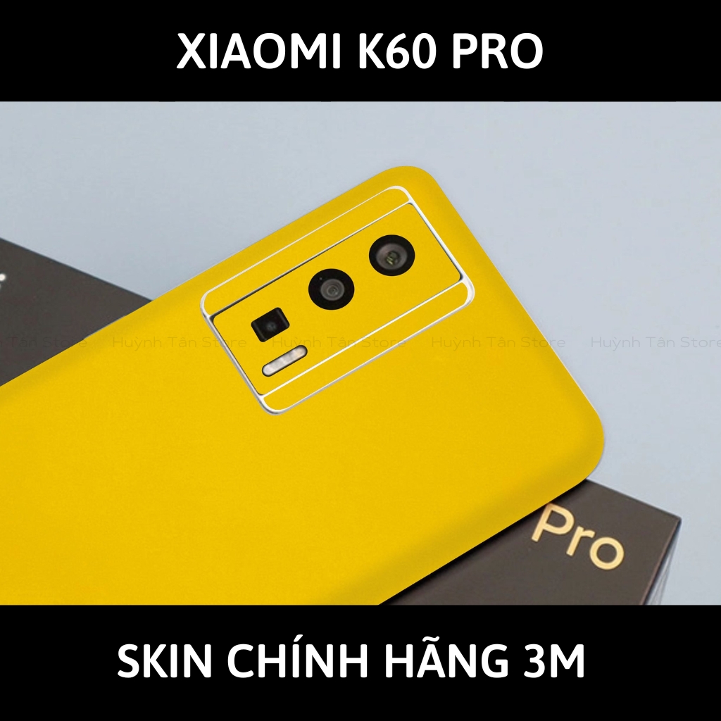 Skin 3m K60, K60 Pro full body và camera nhập khẩu chính hãng USA phụ kiện điện thoại huỳnh tân store - Yellow Gloss - Warp Skin Collection