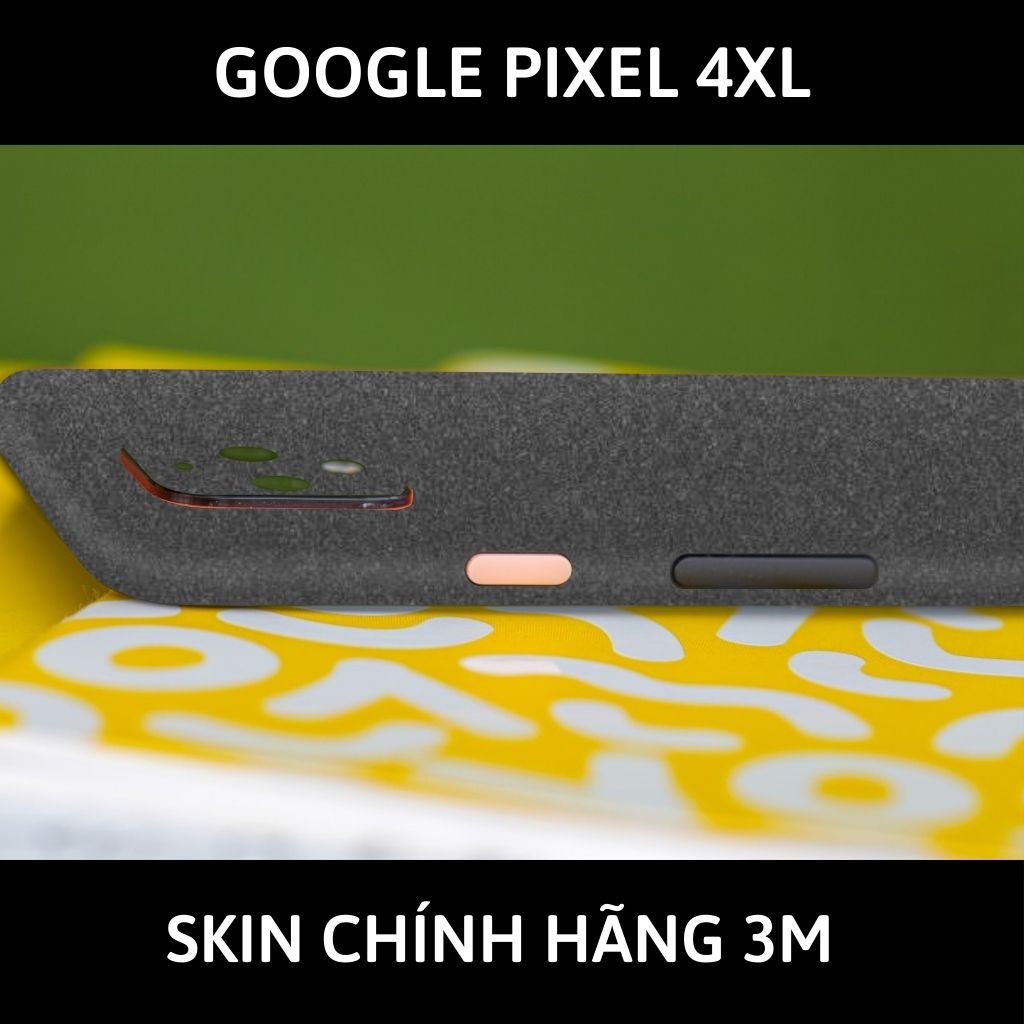 Skin 3m google Pixel 4XL, Pixel 4 full body và camera nhập khẩu chính hãng USA phụ kiện điện thoại huỳnh tân store - Dark Grey - Warp Skin Collection