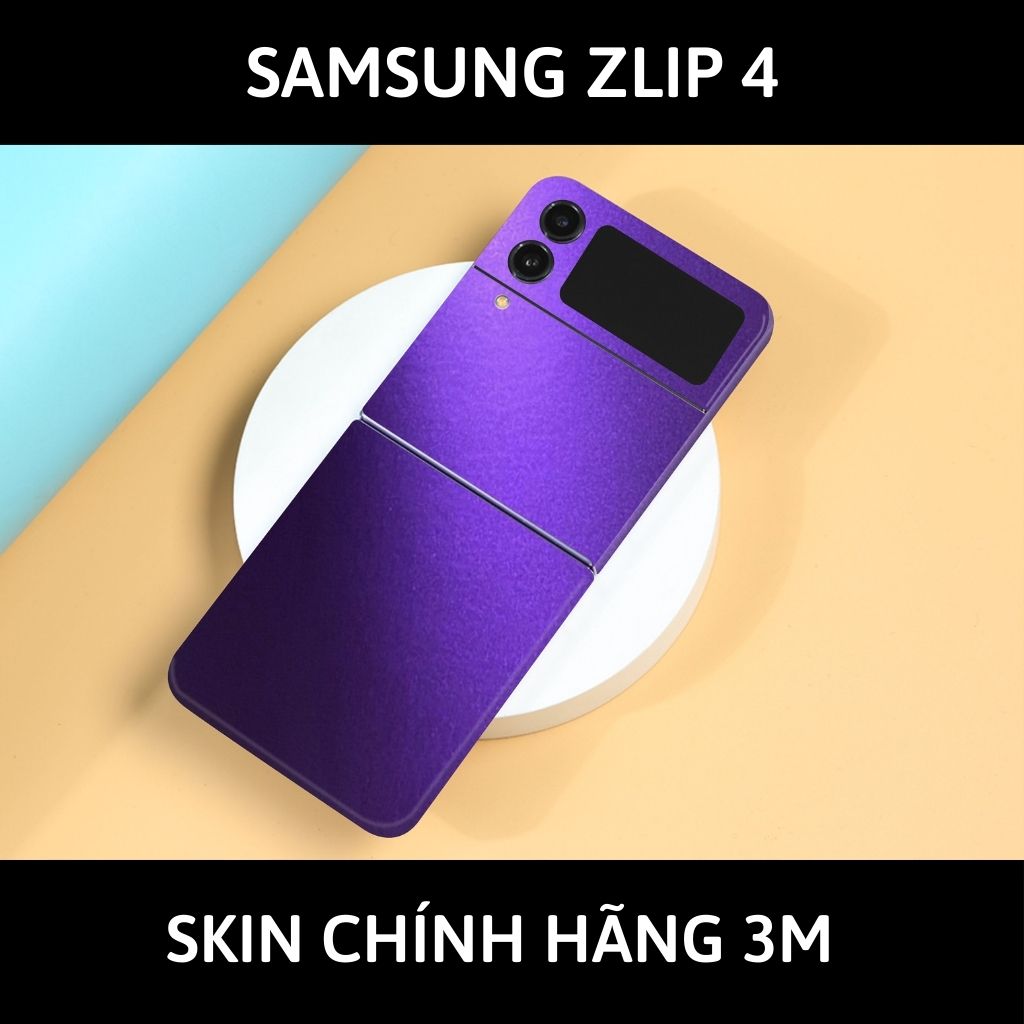 Skin 3m samsung galaxy Z Flip 4, Z Flip 3, Z Flip full body và camera nhập khẩu chính hãng USA phụ kiện điện thoại huỳnh tân store - Oracal Deep Pupper - Warp Skin Collection