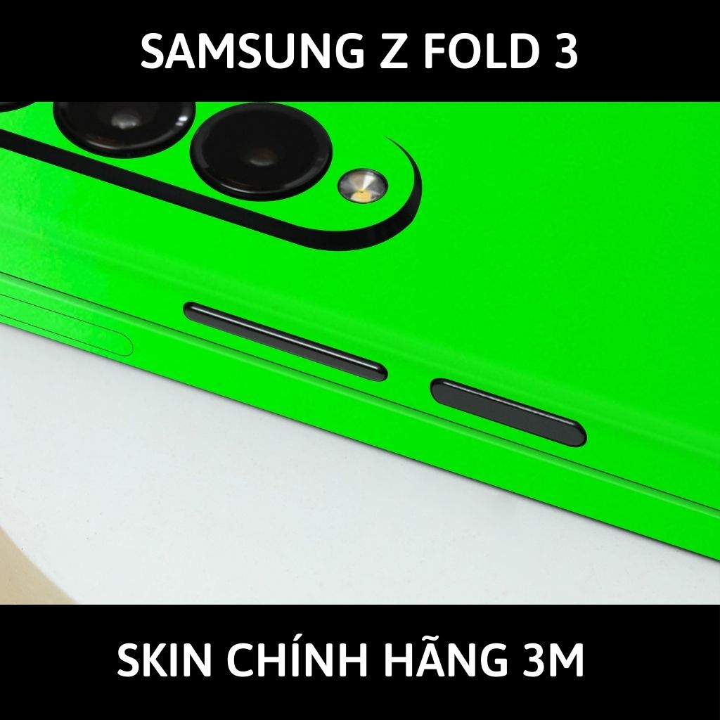 Skin 3m samsung galaxy Z Fold 4, Z Fold 3, Z Fold 2 full body và camera nhập khẩu chính hãng USA phụ kiện điện thoại huỳnh tân store - Green Neo - Warp Skin Collection