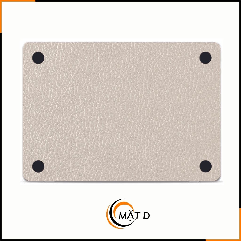 Dán skin macbook pro, macbook air chính hãng 3M nhập khẩu USA - SKIN 3M - MACBOOK - LEATHER WHITE - SK-B06-03 phụ kiện điện thoại huỳnh tân store