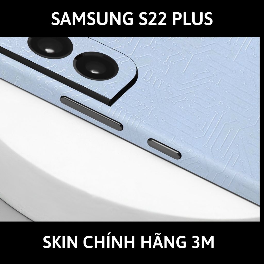 Skin 3m samsung galaxy S22 ultra , S22 plus, S22 full body và camera nhập khẩu chính hãng USA phụ kiện điện thoại huỳnh tân store - Electronic White 2022 - Warp Skin Collection