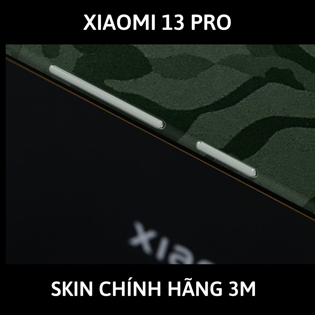 Skin 3m Mi 13 Ultra, Mi 13 Pro, Mi 13  full body và camera nhập khẩu chính hãng USA phụ kiện điện thoại huỳnh tân store - Camo Green - Warp Skin Collection