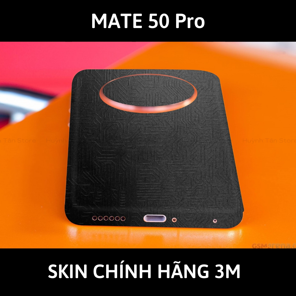 Dán skin điện thoại Huawei Mate 50 Pro full body và camera nhập khẩu chính hãng USA phụ kiện điện thoại huỳnh tân store - Electronic Black 2022 - Warp Skin Collection