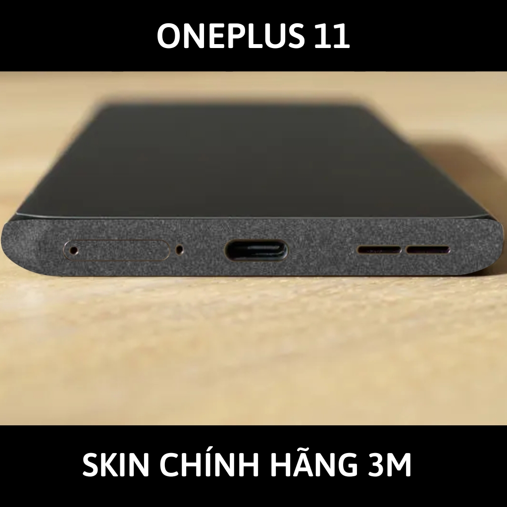 Skin 3m Oneplus 11 full body và camera nhập khẩu chính hãng USA phụ kiện điện thoại huỳnh tân store - Dark Grey - Warp Skin Collection