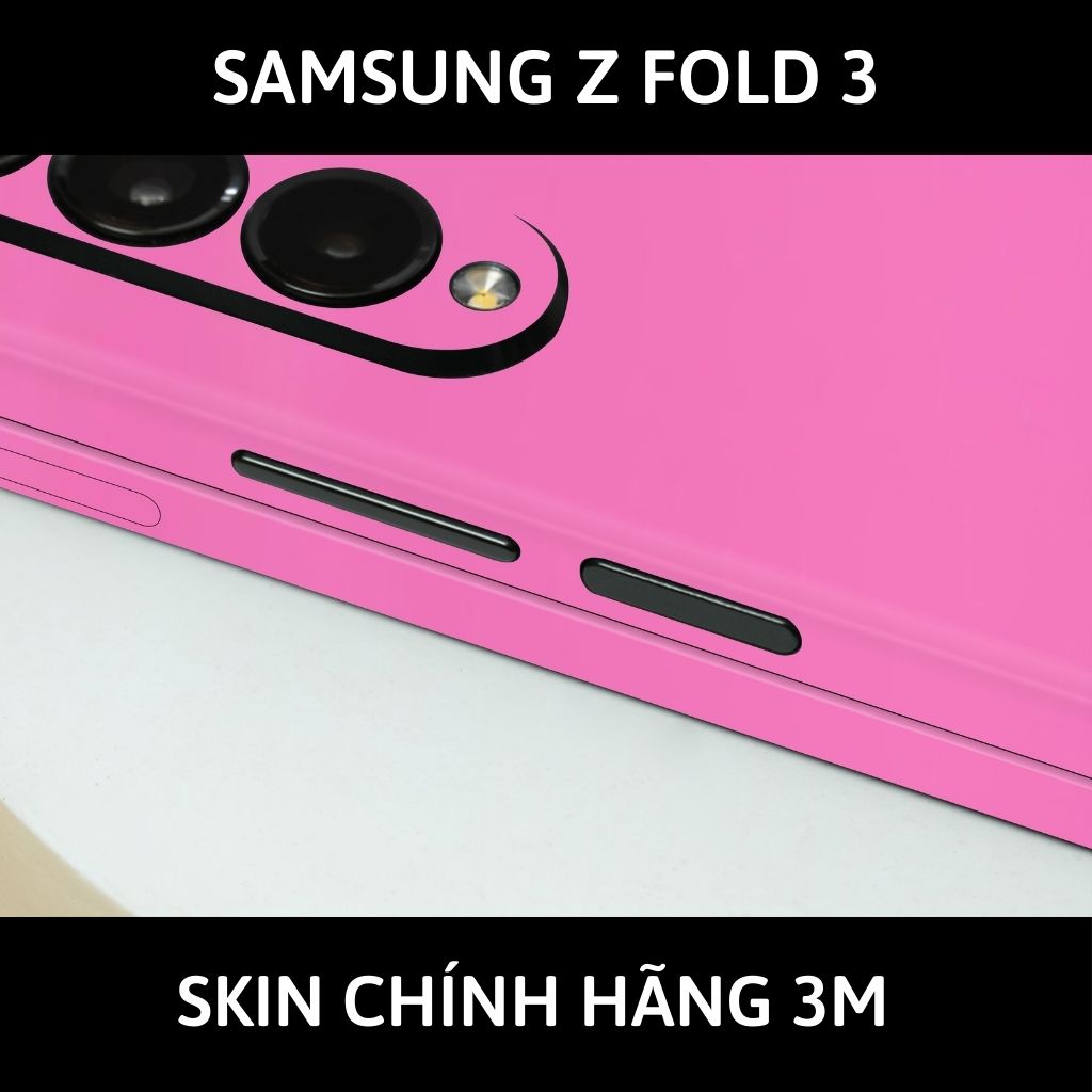 Skin 3m samsung galaxy Z Fold 4, Z Fold 3, Z Fold 2 full body và camera nhập khẩu chính hãng USA phụ kiện điện thoại huỳnh tân store - Oracal Hot Pink - Warp Skin Collection