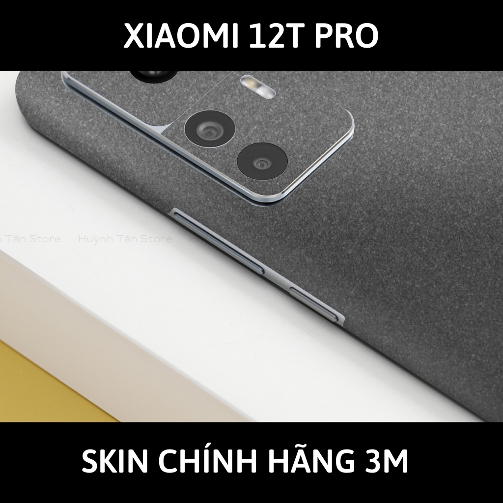 Skin 3m Mi 12T, Mi 12T Pro, K50 Ultra full body và camera nhập khẩu chính hãng USA phụ kiện điện thoại huỳnh tân store - Dark Grey - Warp Skin Collection