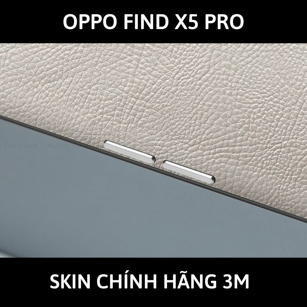 Dán skin điện thoại Oppo Find X5 Pro full body và camera nhập khẩu chính hãng USA phụ kiện điện thoại huỳnh tân store - Hexis Grey Leather - Warp Skin Collection