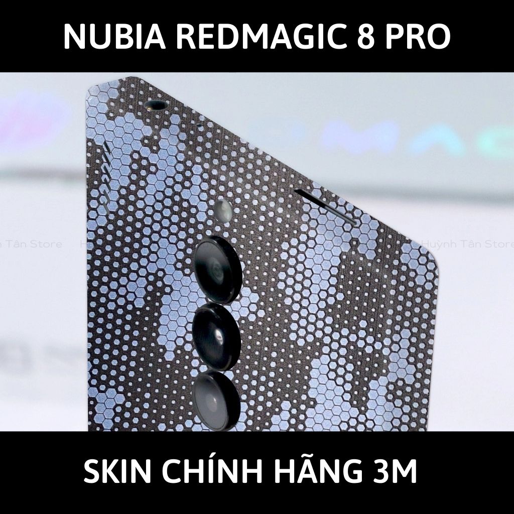 Skin 3m Nubia Redmagic 8 Pro, 8 Pro Plus full body và camera nhập khẩu chính hãng USA phụ kiện điện thoại huỳnh tân store - Mamba Light Blue - Warp Skin Collection