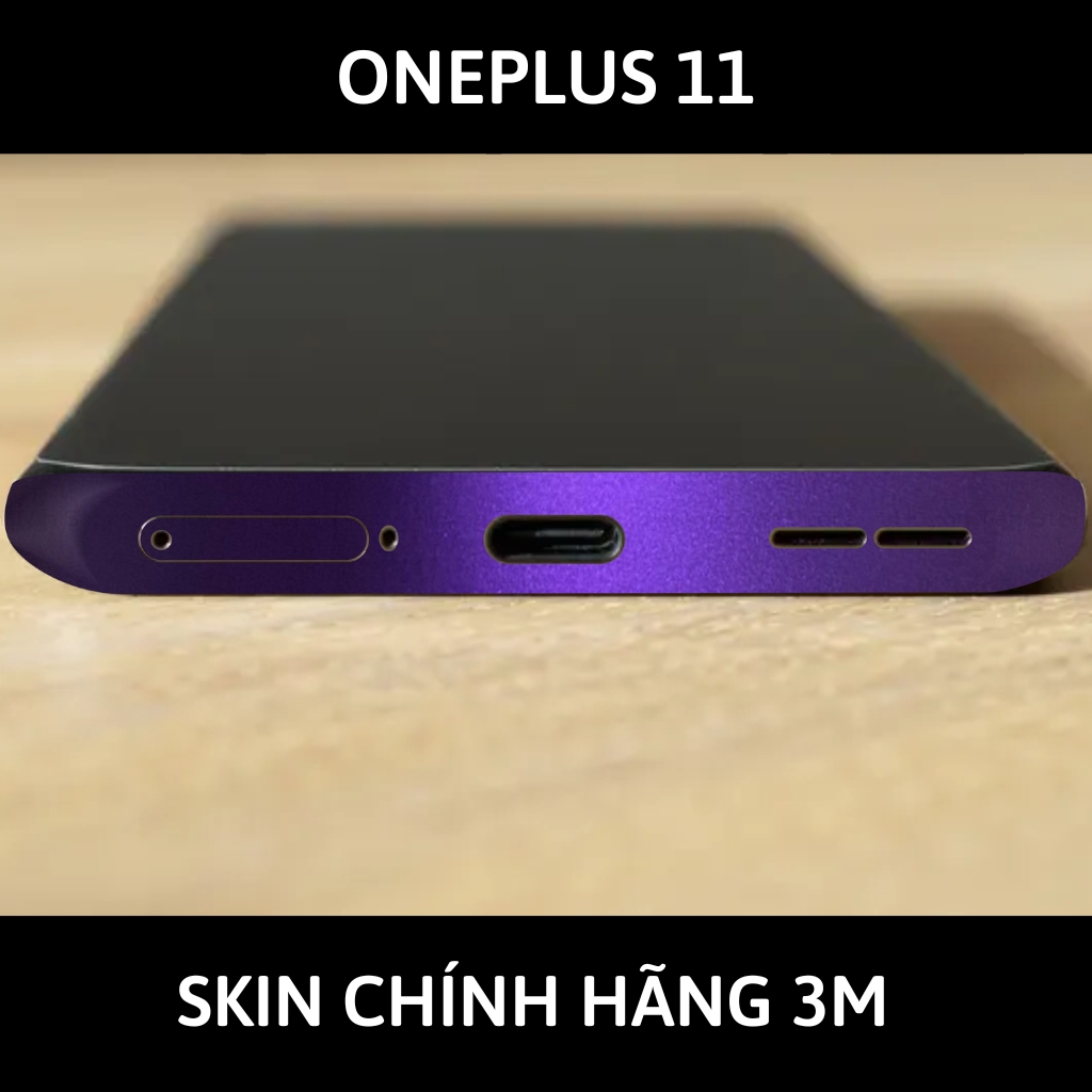 Skin 3m Oneplus 11 full body và camera nhập khẩu chính hãng USA phụ kiện điện thoại huỳnh tân store - Oracle Deep Purple - Warp Skin Collection