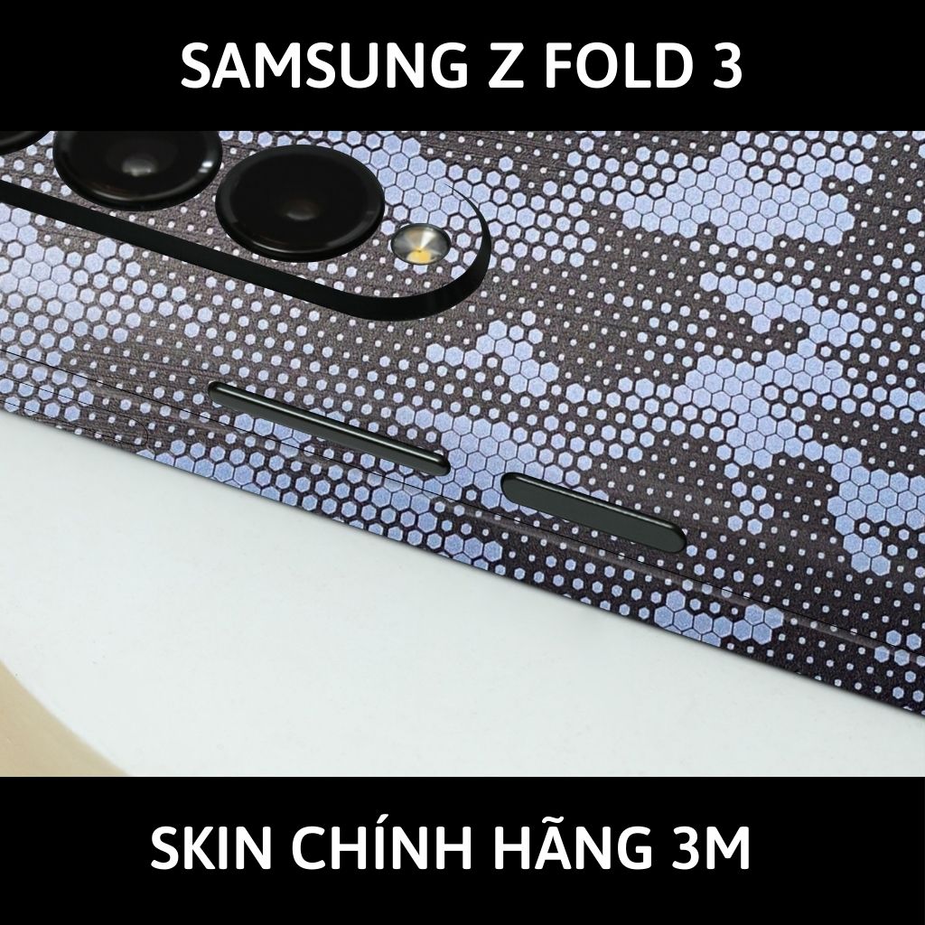 Skin 3m samsung galaxy Z Fold 4, Z Fold 3, Z Fold 2 full body và camera nhập khẩu chính hãng USA phụ kiện điện thoại huỳnh tân store - Mamba Light Blue - Warp Skin Collection