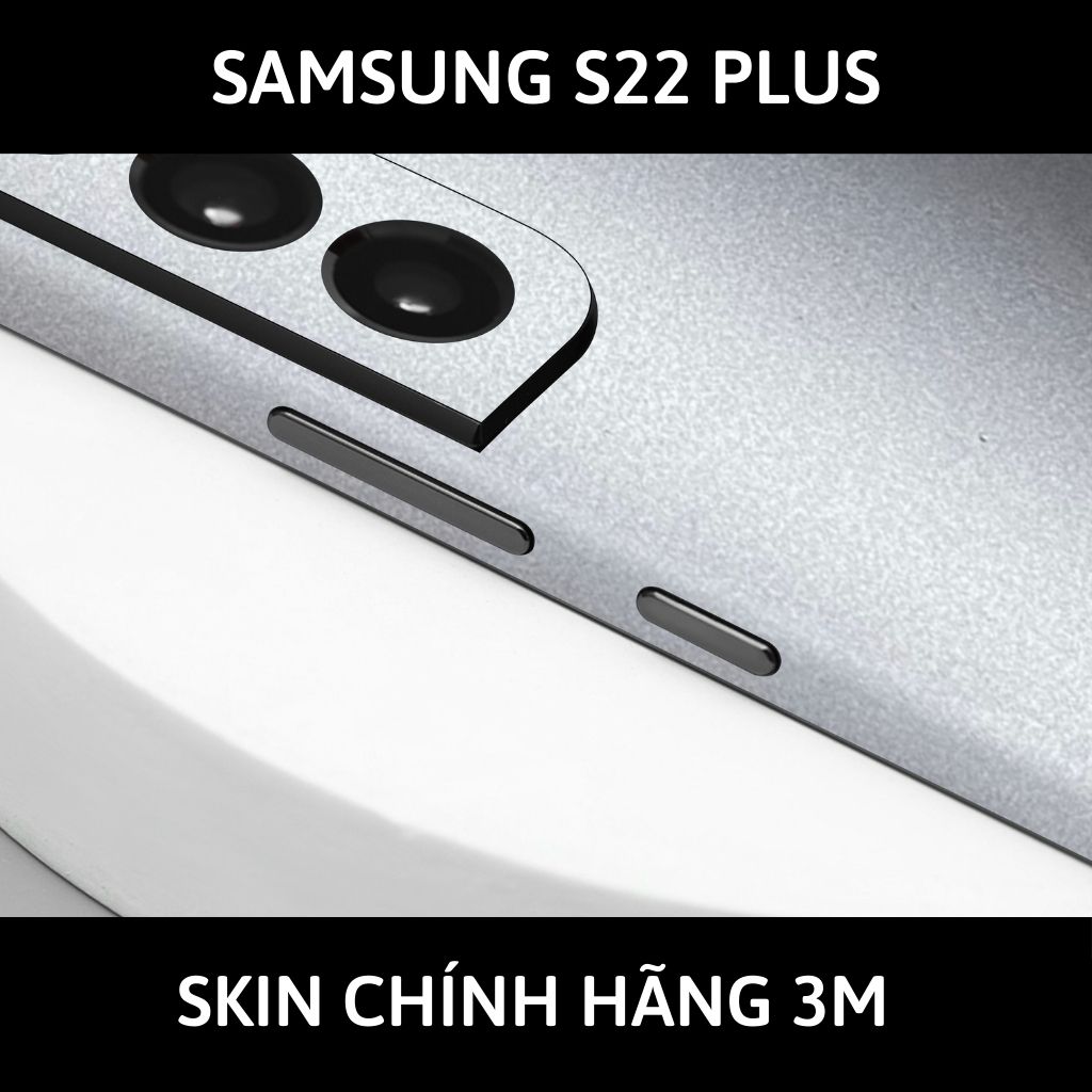 Skin 3m samsung galaxy S22 ultra , S22 plus, S22 full body và camera nhập khẩu chính hãng USA phụ kiện điện thoại huỳnh tân store - Alumium White - Warp Skin Collection