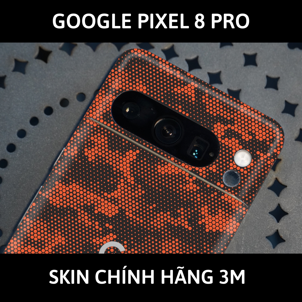 Dán skin điện thoại Pixel 8, Pixel 8 Pro full body và camera nhập khẩu chính hãng USA phụ kiện điện thoại huỳnh tân store - Mamba Orange - Warp Skin Collection