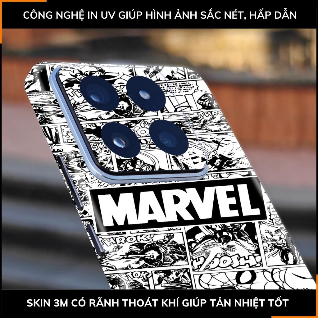 Dán skin điện thoại Xiaomi Mi 14 , Mi 14 Pro full body và camera nhập khẩu chính hãng USA in hình MAVEL - SKD M10 phụ kiện điện thoại huỳnh tân store