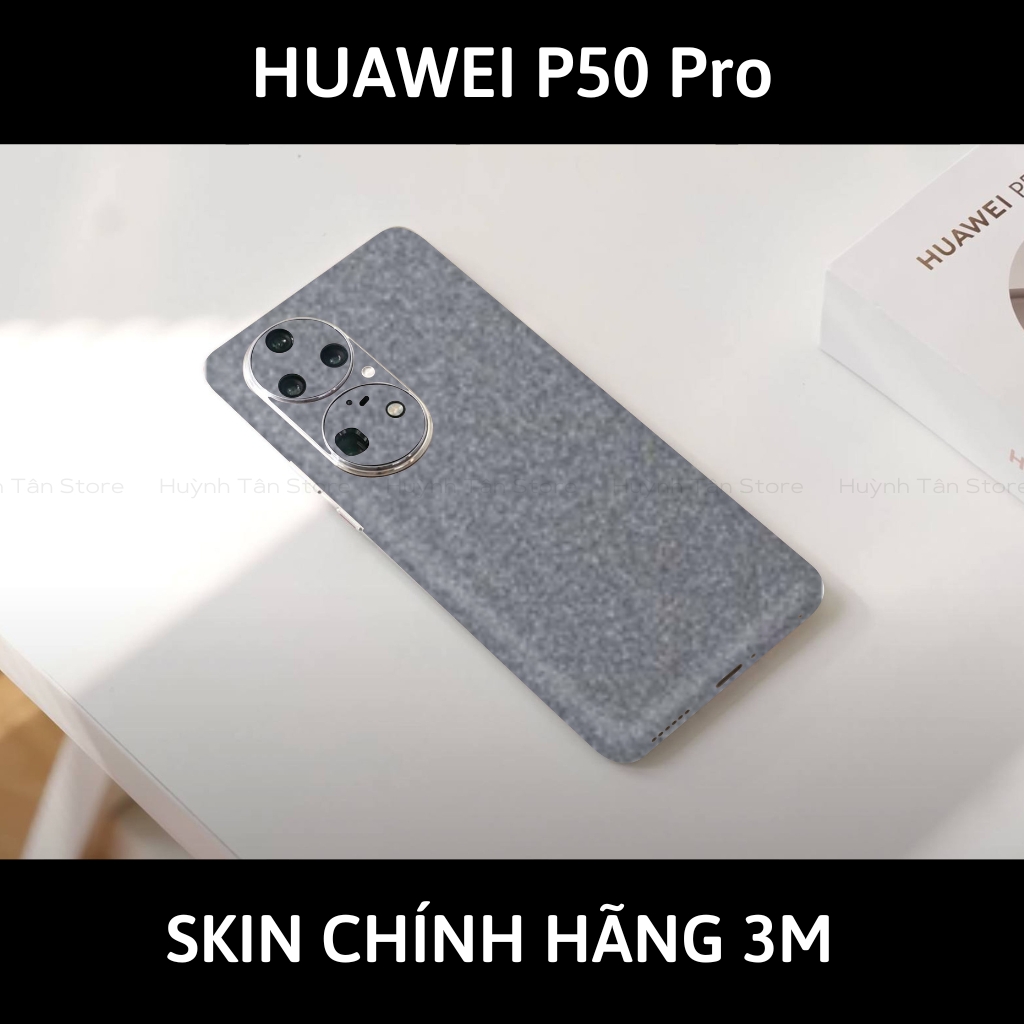 Dán skin điện thoại Huawei P50 Pro full body và camera nhập khẩu chính hãng USA phụ kiện điện thoại huỳnh tân store - Dark Grey - Warp Skin Collection