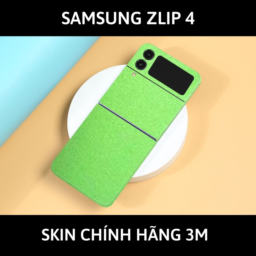 Skin 3m samsung galaxy Z Flip 4, Z Flip 3, Z Flip full body và camera nhập khẩu chính hãng USA phụ kiện điện thoại huỳnh tân store - Oracal Green Brown - Warp Skin Collection