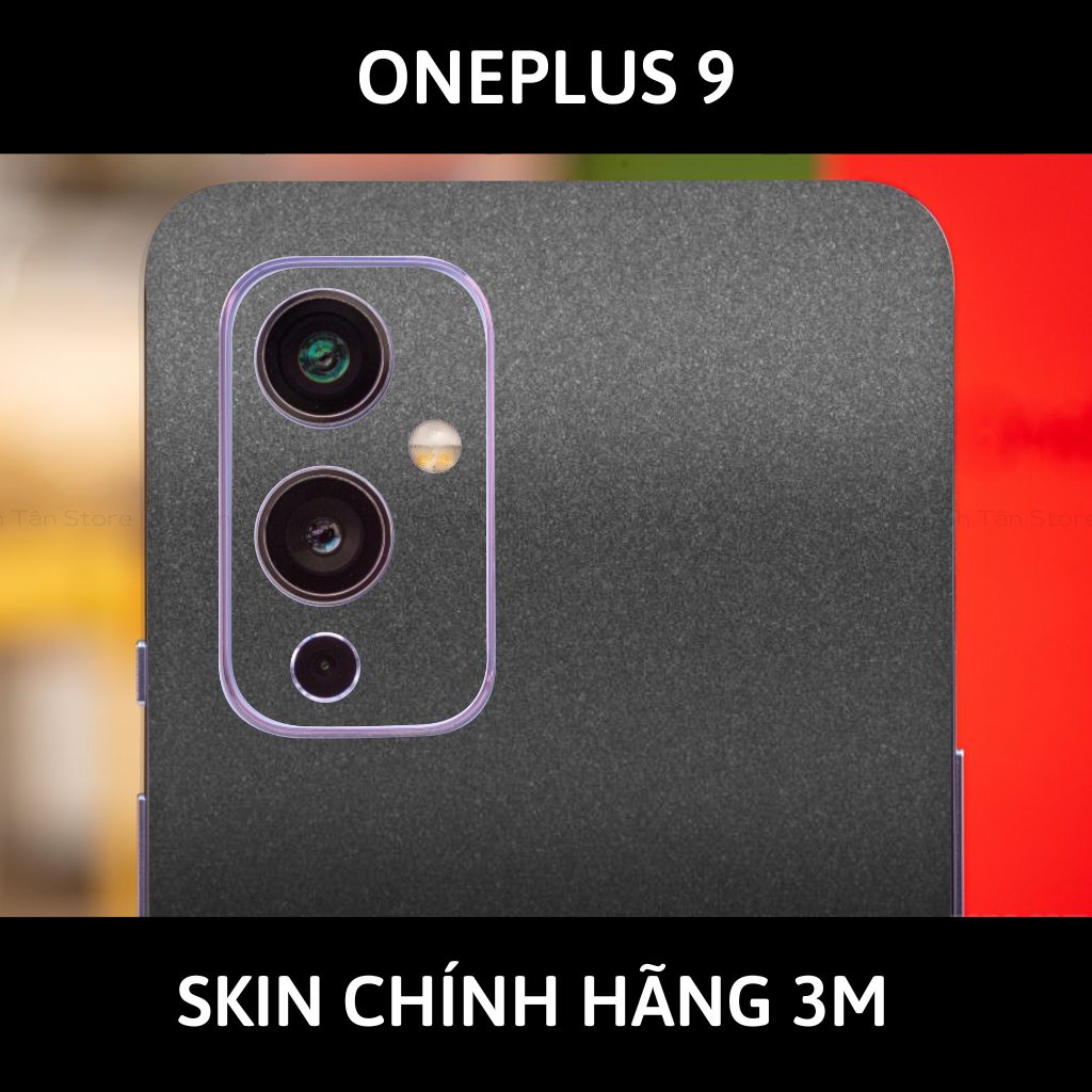 Skin 3m Oneplus 9R, 9 Pro, 9 full body và camera nhập khẩu chính hãng USA phụ kiện điện thoại huỳnh tân store - Dark Grey - Warp Skin Collection