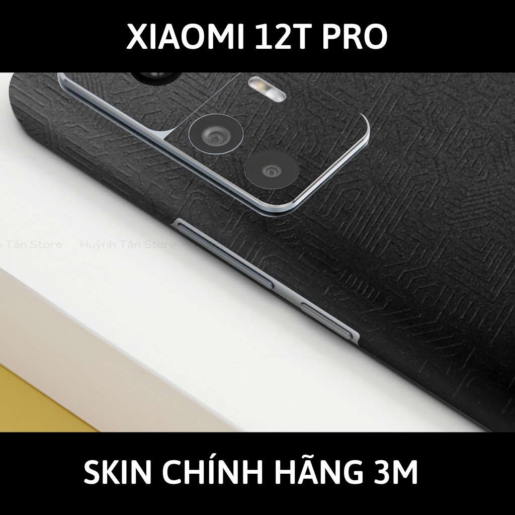 Skin 3m Mi 12T, Mi 12T Pro, K50 Ultra full body và camera nhập khẩu chính hãng USA phụ kiện điện thoại huỳnh tân store - Electronic Black 2022 - Warp Skin Collection