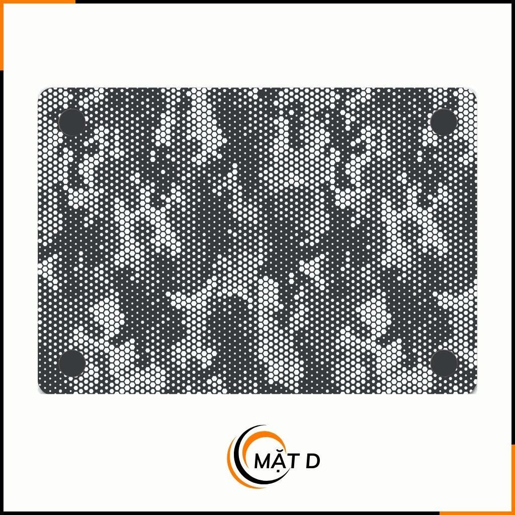 Dán skin macbook pro, macbook air chính hãng 3M nhập khẩu USA - SKIN 3M - MACBOOK - MAMBA WHITE - SK-B03-05 phụ kiện điện thoại huỳnh tân store