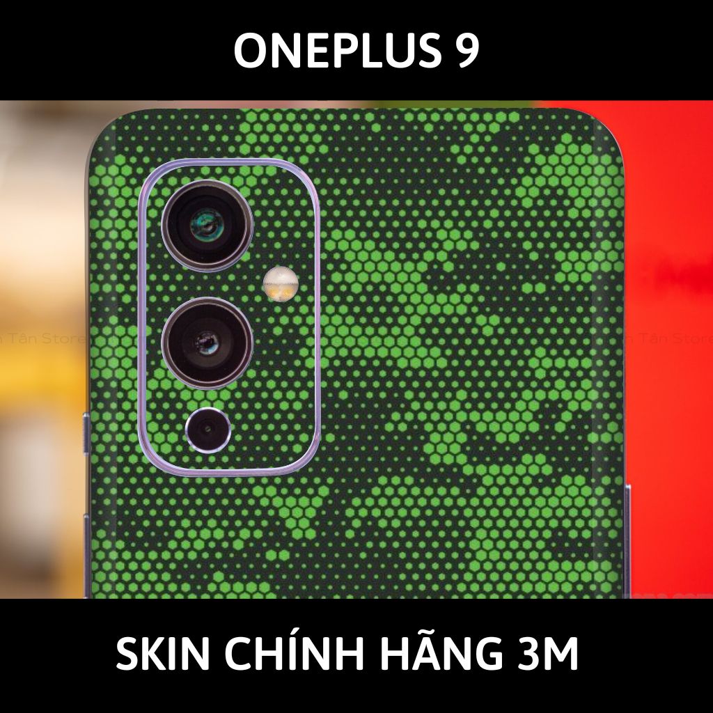 Skin 3m Oneplus 9R, 9 Pro, 9 full body và camera nhập khẩu chính hãng USA phụ kiện điện thoại huỳnh tân store - Mamba Green - Warp Skin Collection