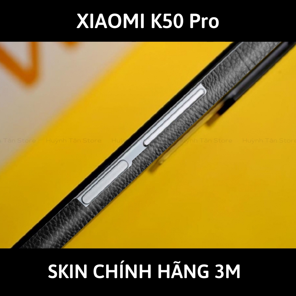Dán skin điện thoại K50 Pro full body và camera nhập khẩu chính hãng USA phụ kiện điện thoại huỳnh tân store - Hexis Black Leather - Warp Skin Collection